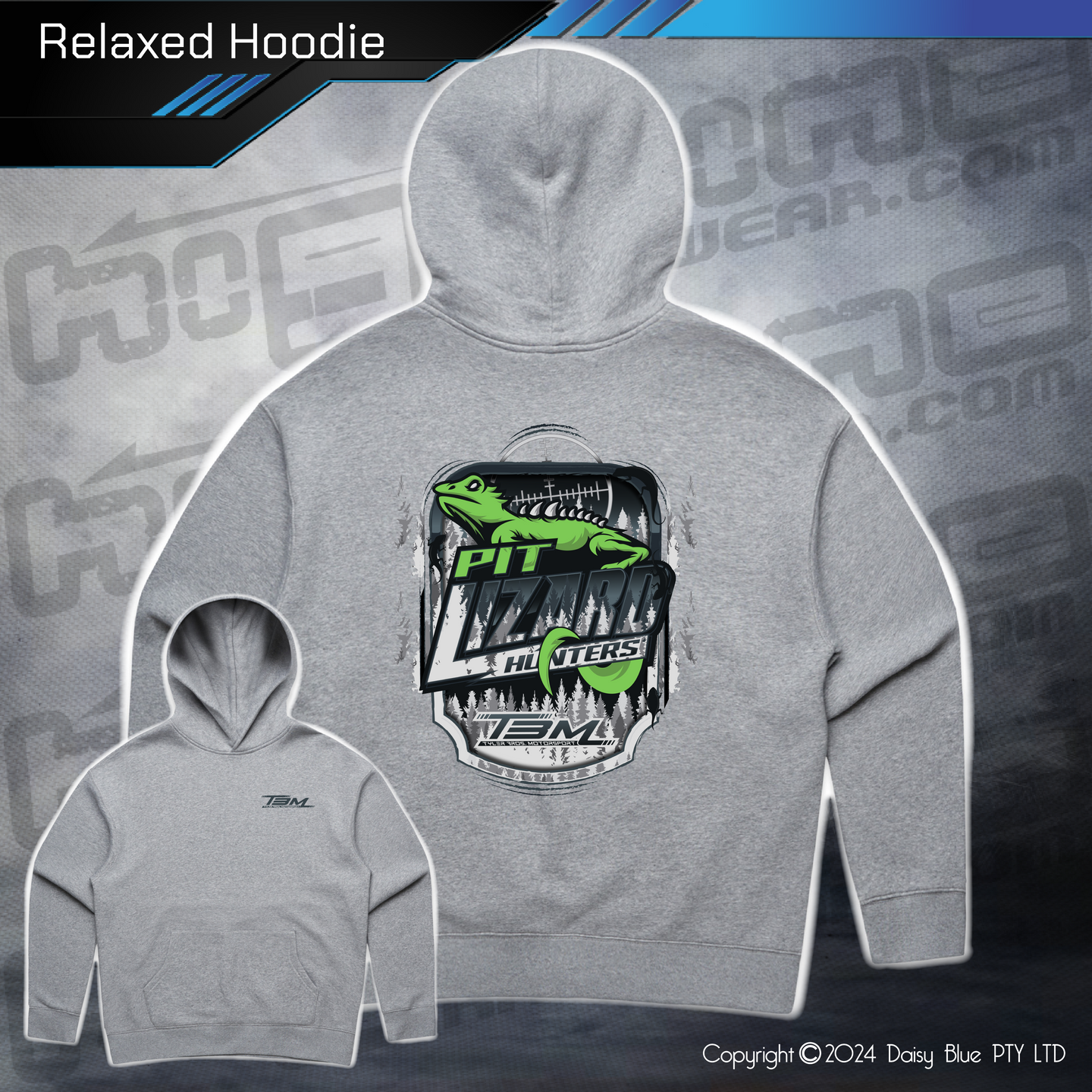 Relaxed Hoodie - Pit Lizard Hunter