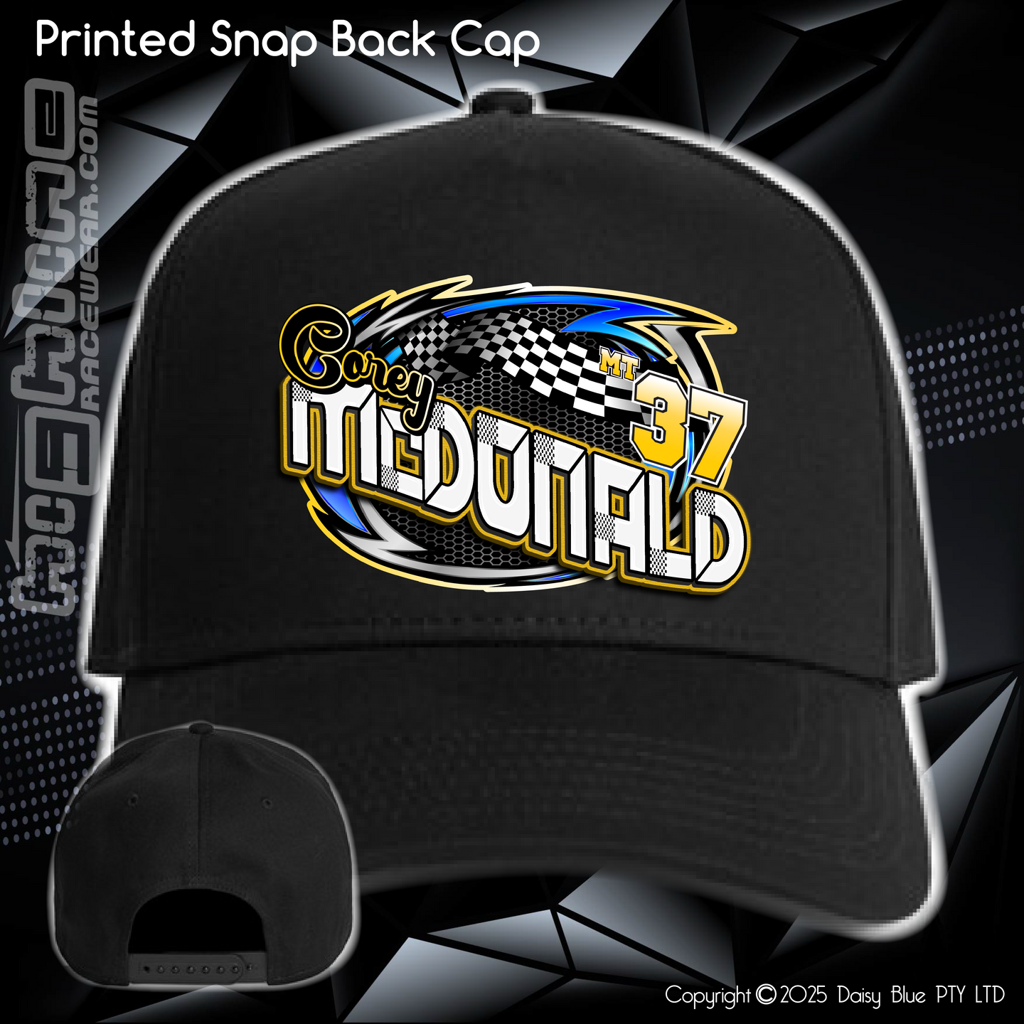 Printed Snap Back CAP - Corey McDonald