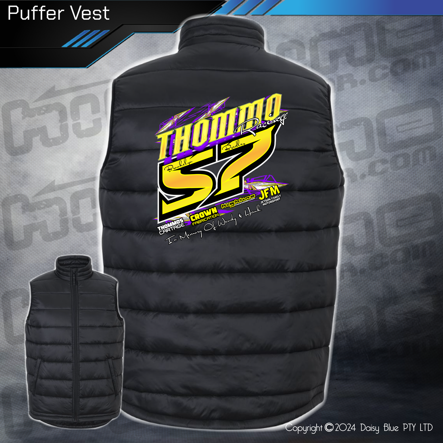 Puffer Vest - Thommo Racing