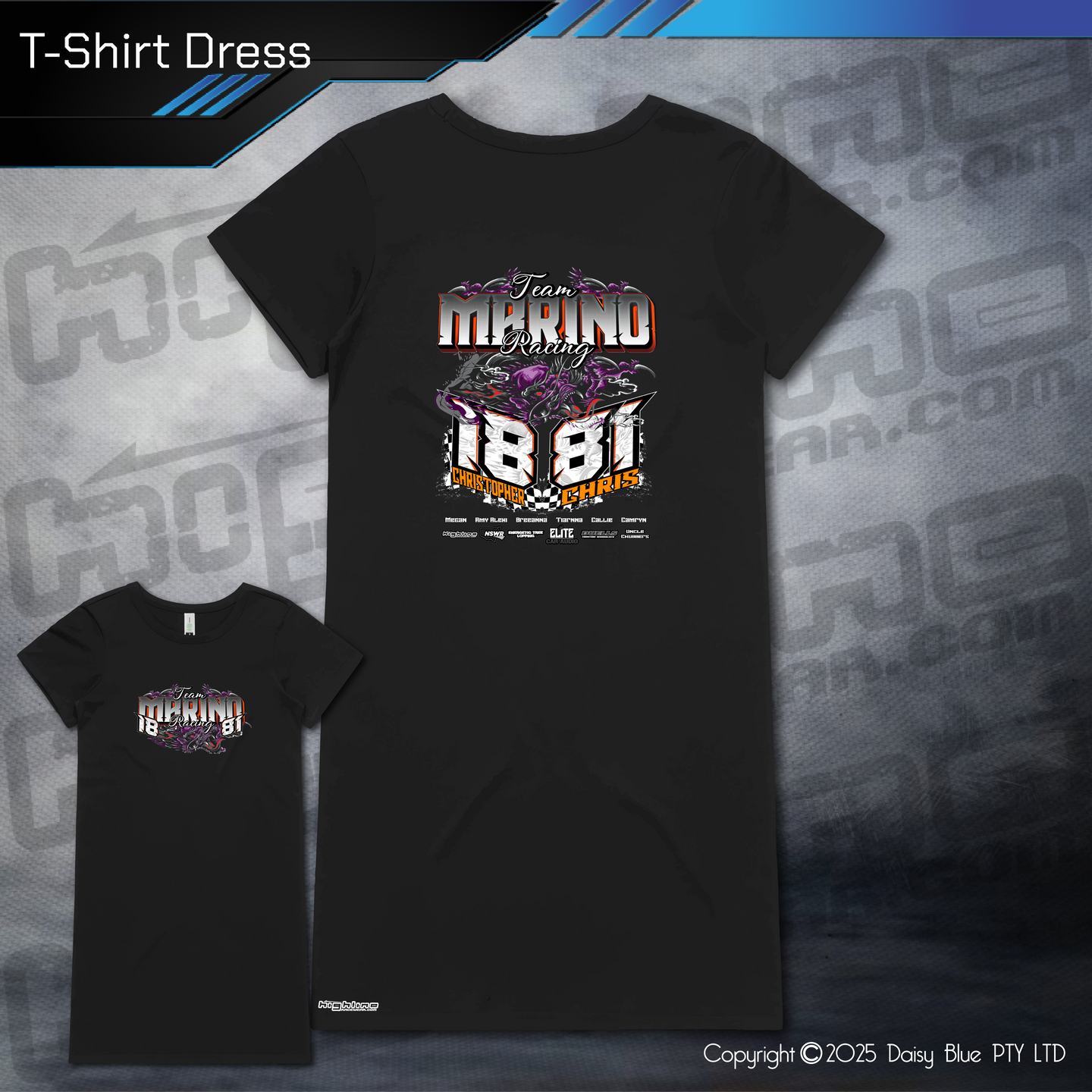T-Shirt Dress - Team Marino Racing