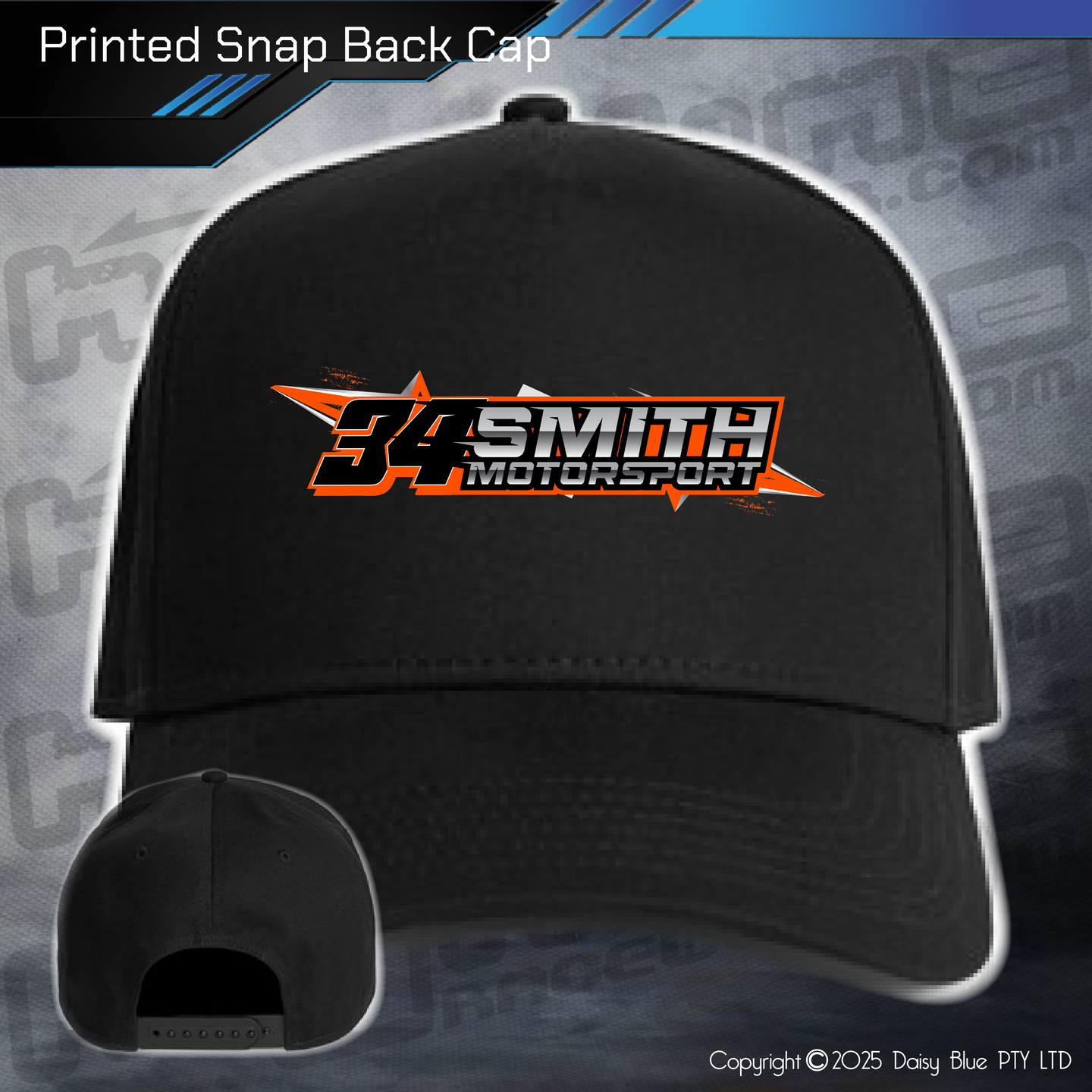 Printed Snap Back CAP - Abbi Smith