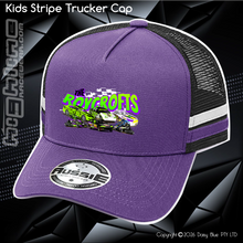 Load image into Gallery viewer, KIDS Stripe Trucker - The Roycrofts
