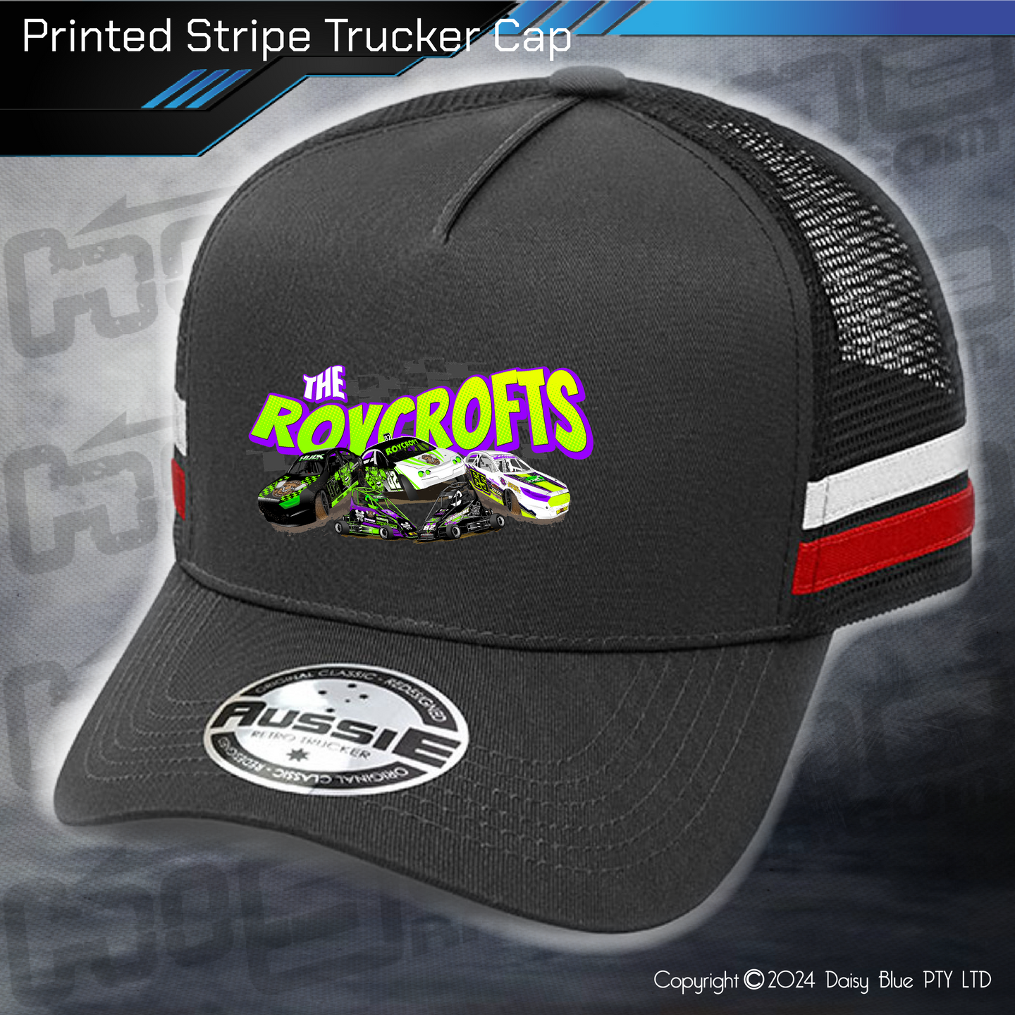 STRIPE Trucker Cap - The Roycrofts