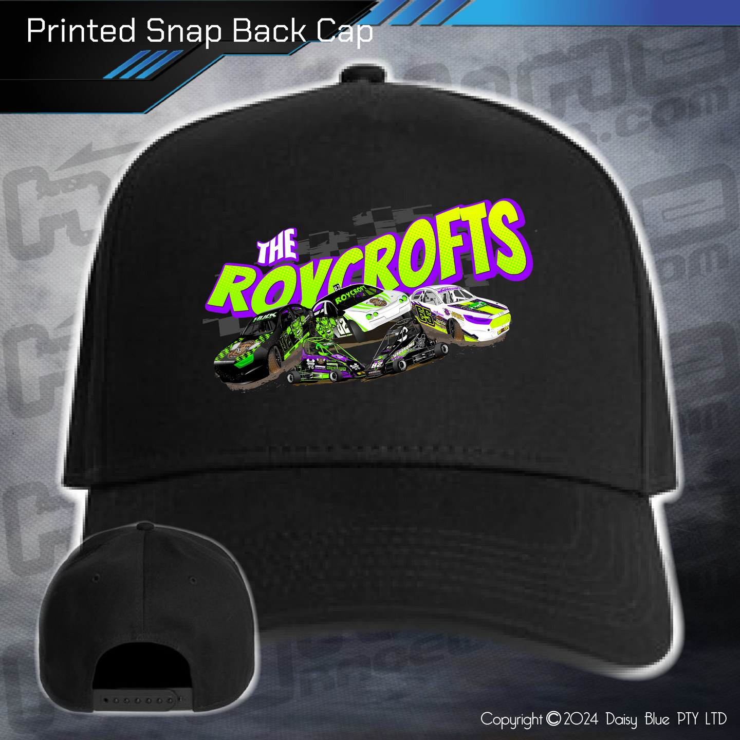 Printed Snap Back CAP - The Roycrofts