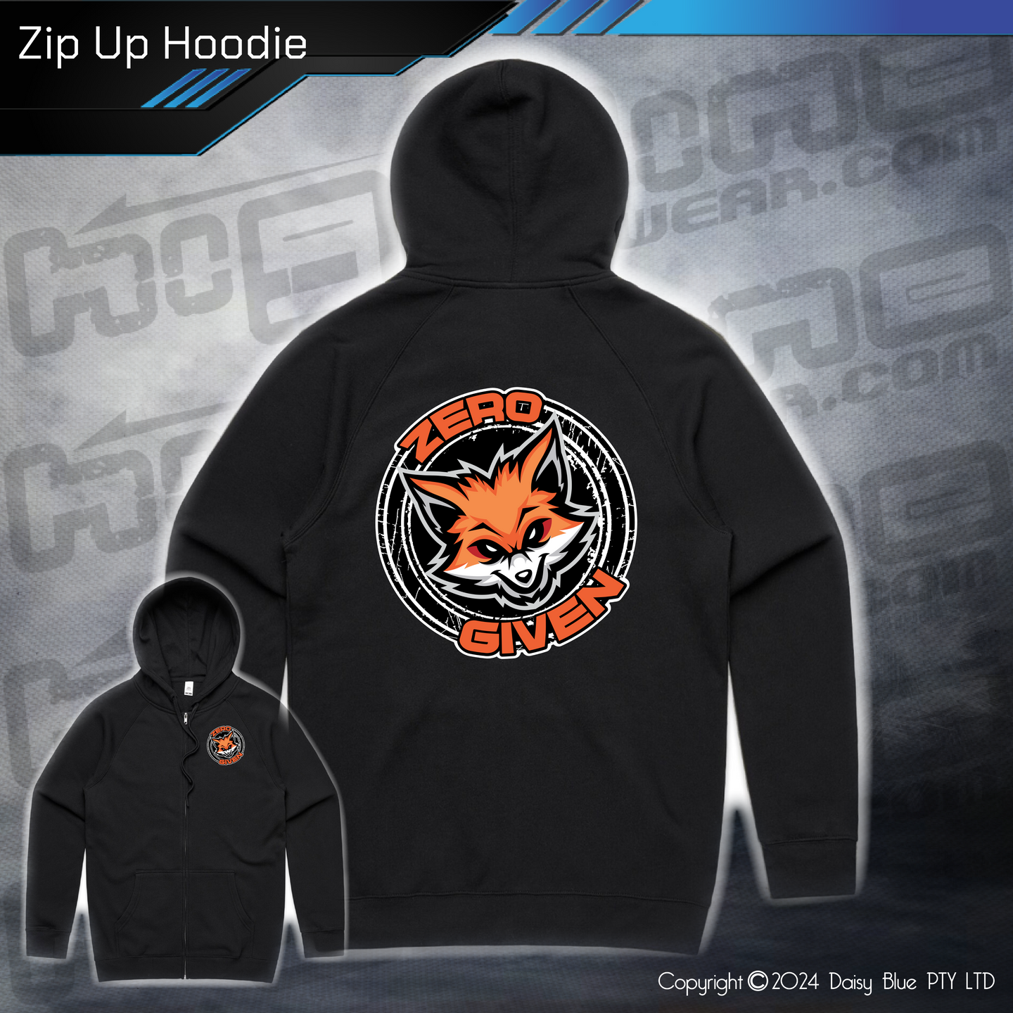 Zip Up Hoodie - Zero Fox Given