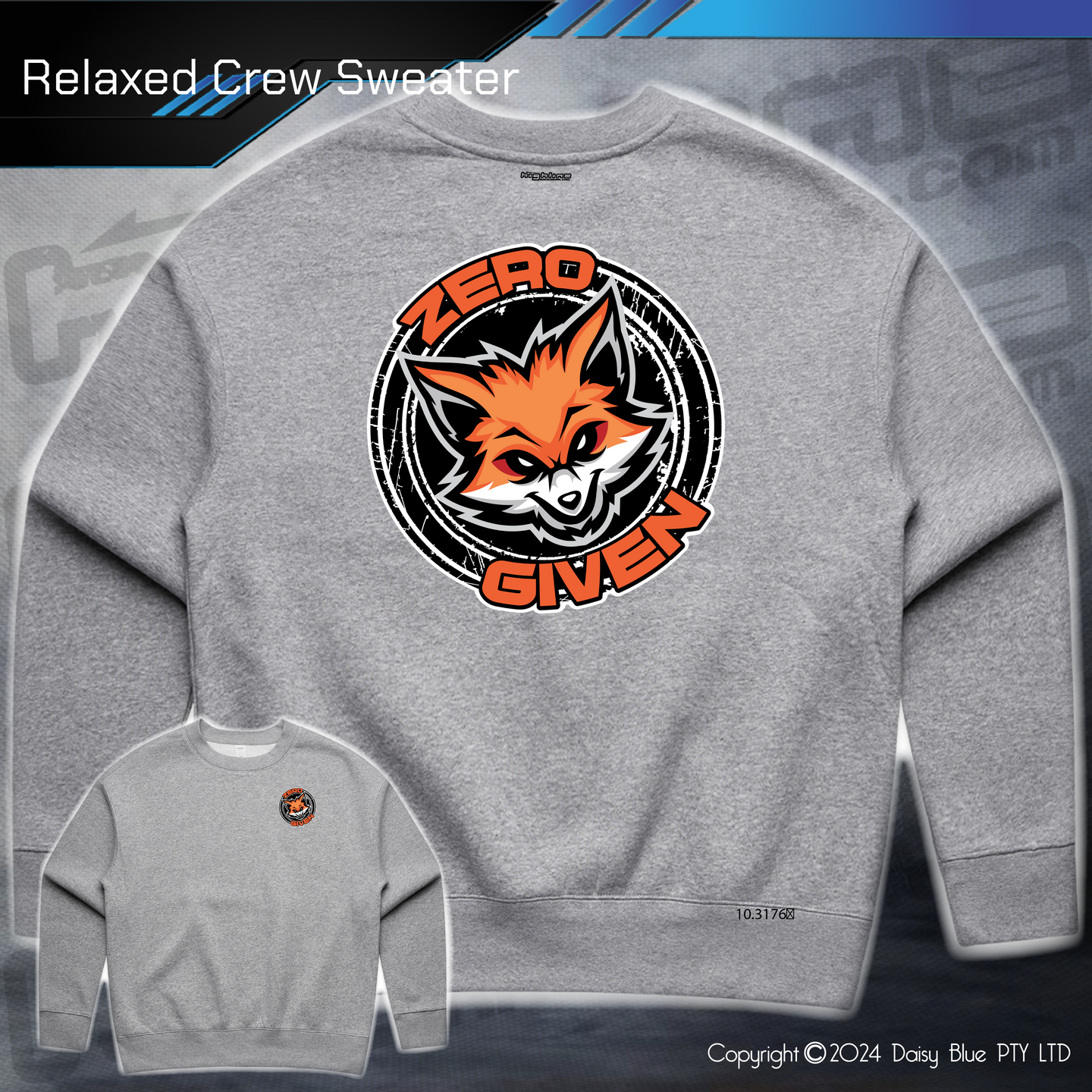 Relaxed Crew Sweater - Zero Fox Given