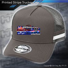 Load image into Gallery viewer, STRIPE Trucker Cap - Streetie/Junior Vic Title 2025
