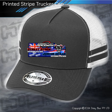 Load image into Gallery viewer, STRIPE Trucker Cap - Streetie/Junior Vic Title 2025

