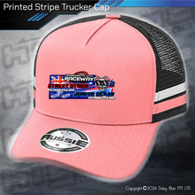 Load image into Gallery viewer, STRIPE Trucker Cap - Streetie/Junior Vic Title 2025
