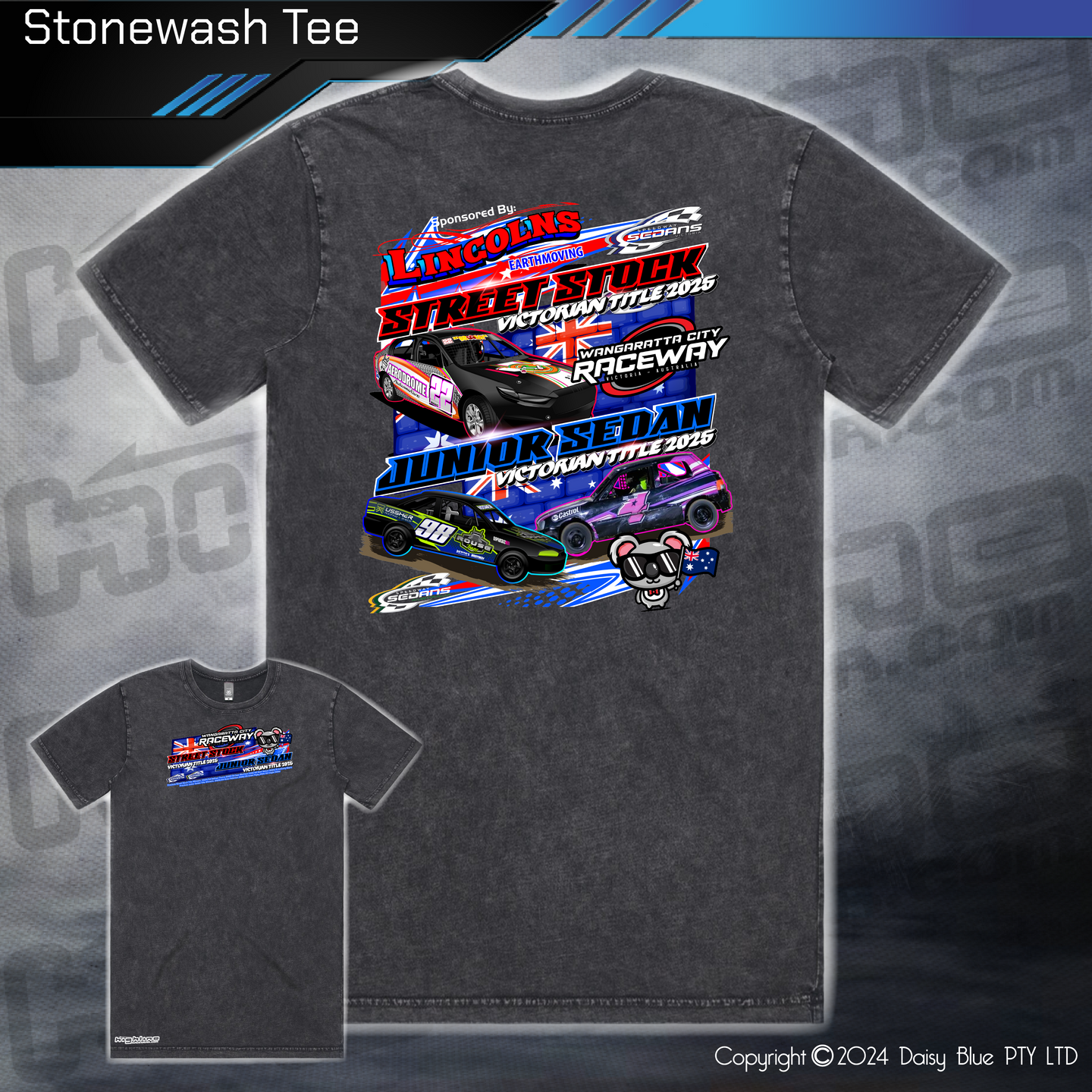 Stonewash Tee - Streetie/Junior Vic Title 2025