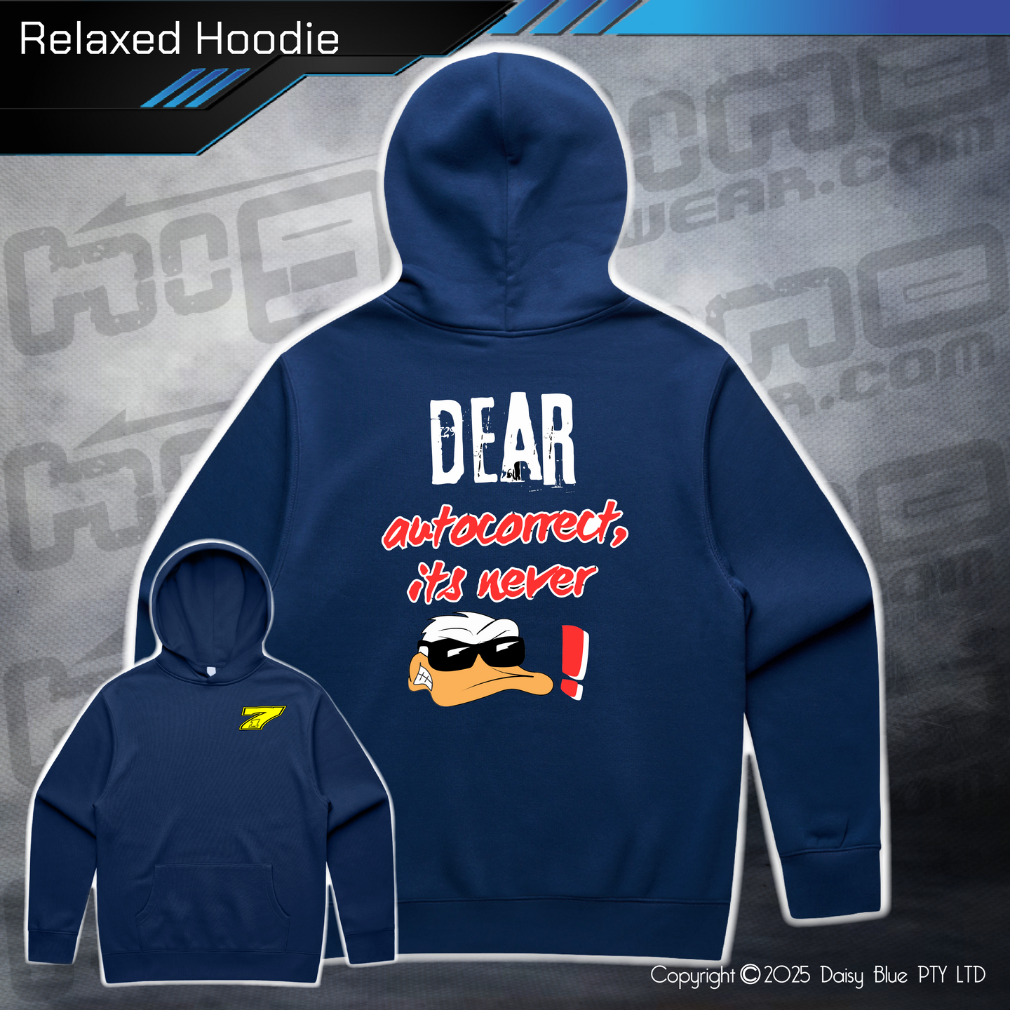 Relaxed Hoodie - Ducks Dear Autocorrect...