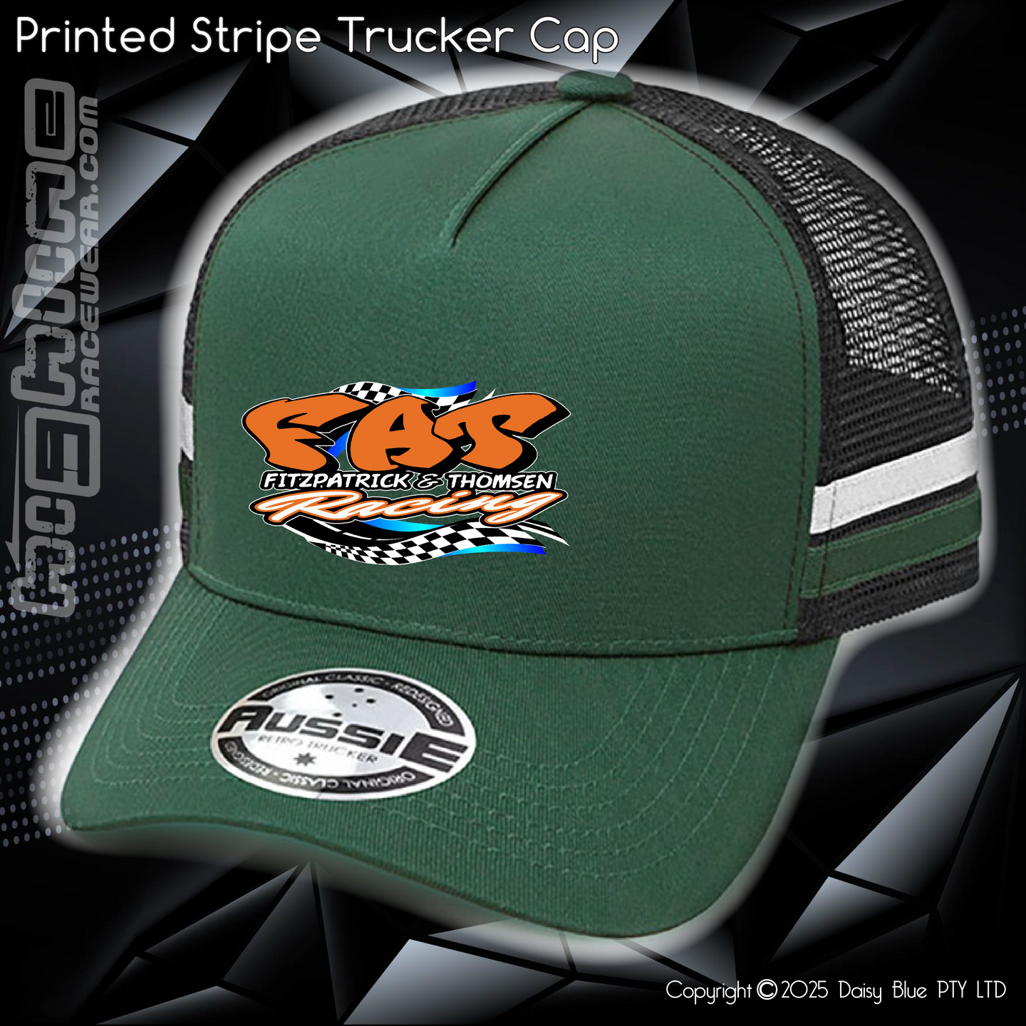 STRIPE Trucker Cap - FAT Racing