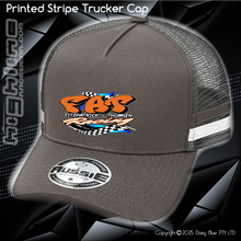 Load image into Gallery viewer, STRIPE Trucker Cap - FAT Racing

