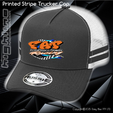 Load image into Gallery viewer, STRIPE Trucker Cap - FAT Racing
