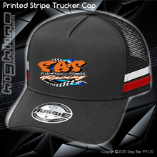 Load image into Gallery viewer, STRIPE Trucker Cap - FAT Racing
