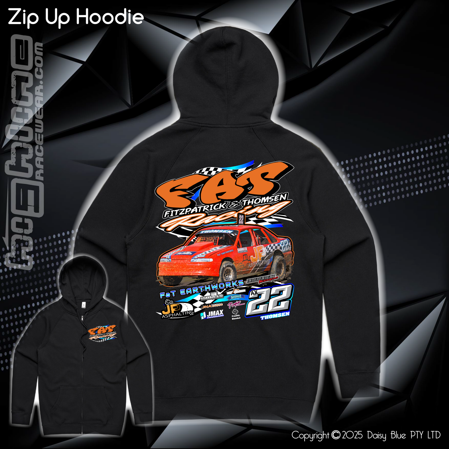 Zip Up Hoodie - FAT Racing