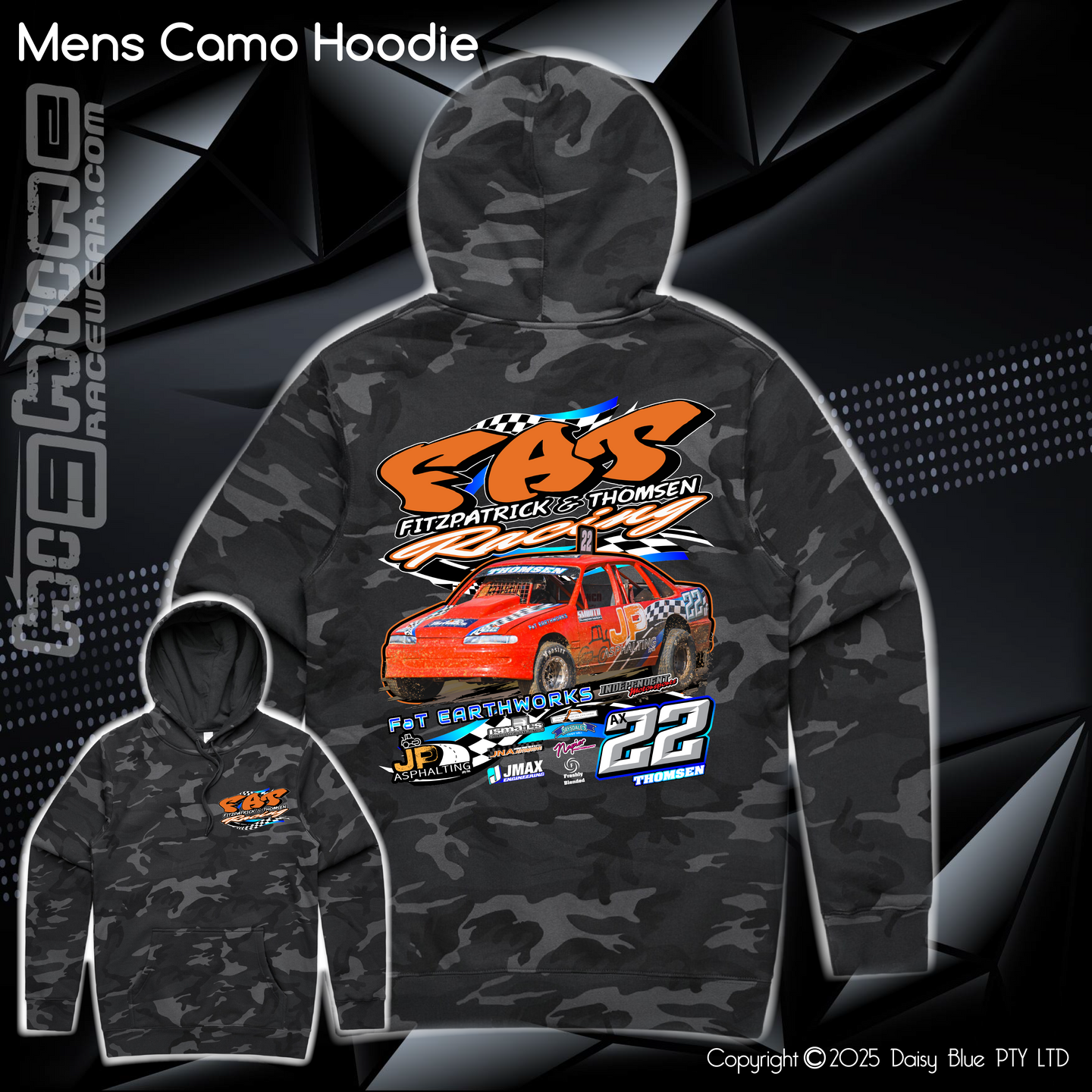 Camo Hoodie - FAT Racing