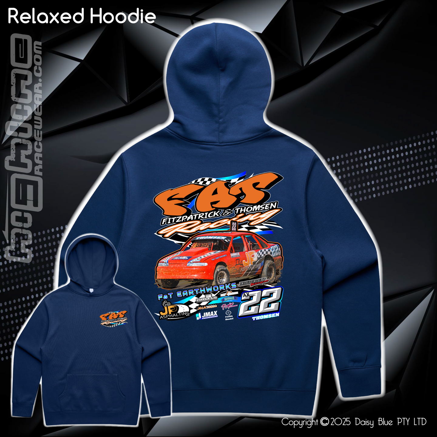 Relaxed Hoodie - FAT Racing