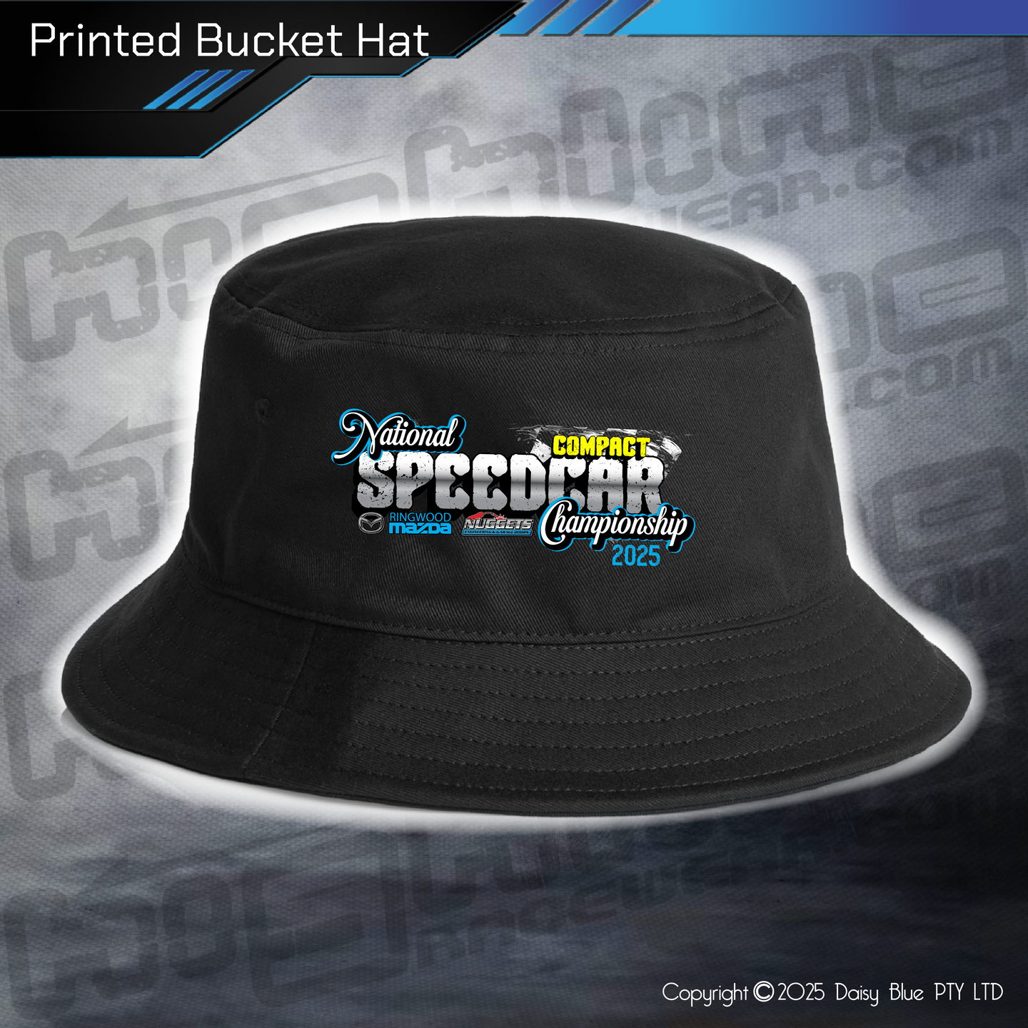 Printed Bucket Hat - Australian Compact Speedcar Championship 2025
