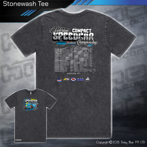 Stonewash Tee - Australian Compact Speedcar Championship 2025
