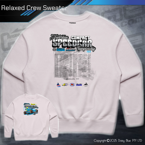 Relaxed Crew Sweater - Australian Compact Speedcar Championship 2025