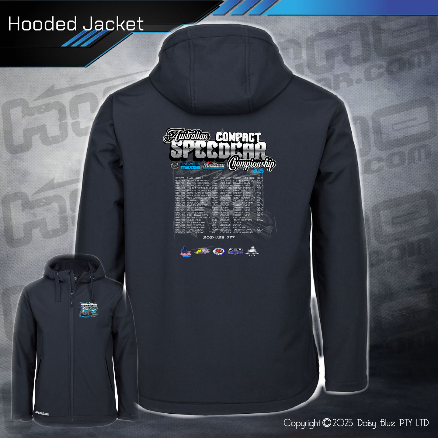 Hooded Jacket - Australian Compact Speedcar Championship 2025