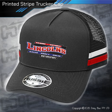 Load image into Gallery viewer, STRIPE Trucker Cap - Lincoln Motorsport
