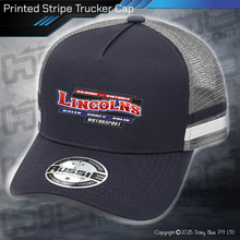 Load image into Gallery viewer, STRIPE Trucker Cap - Lincoln Motorsport
