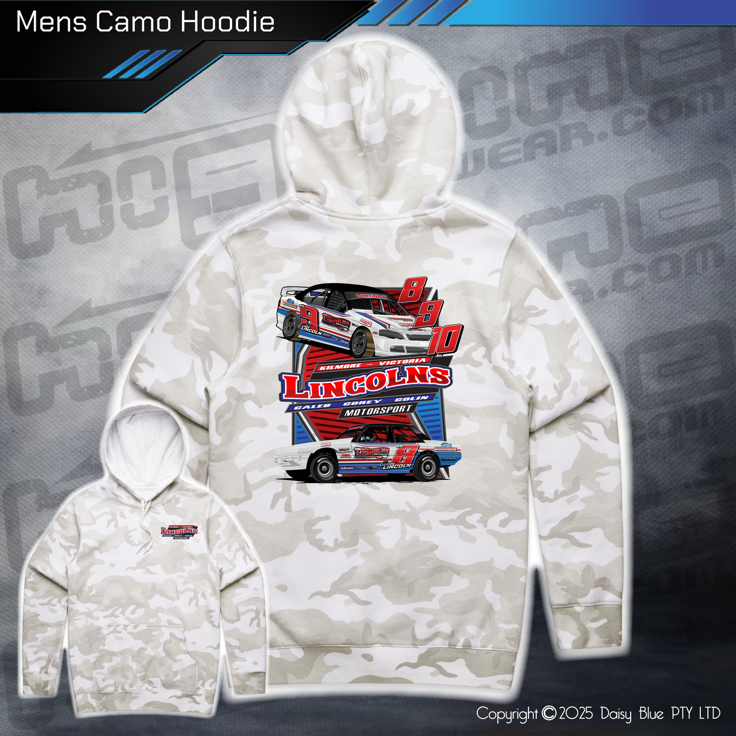 Camo Hoodie - Lincoln Motorsport