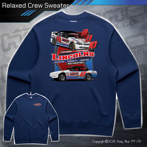 Relaxed Crew Sweater - Lincoln Motorsport