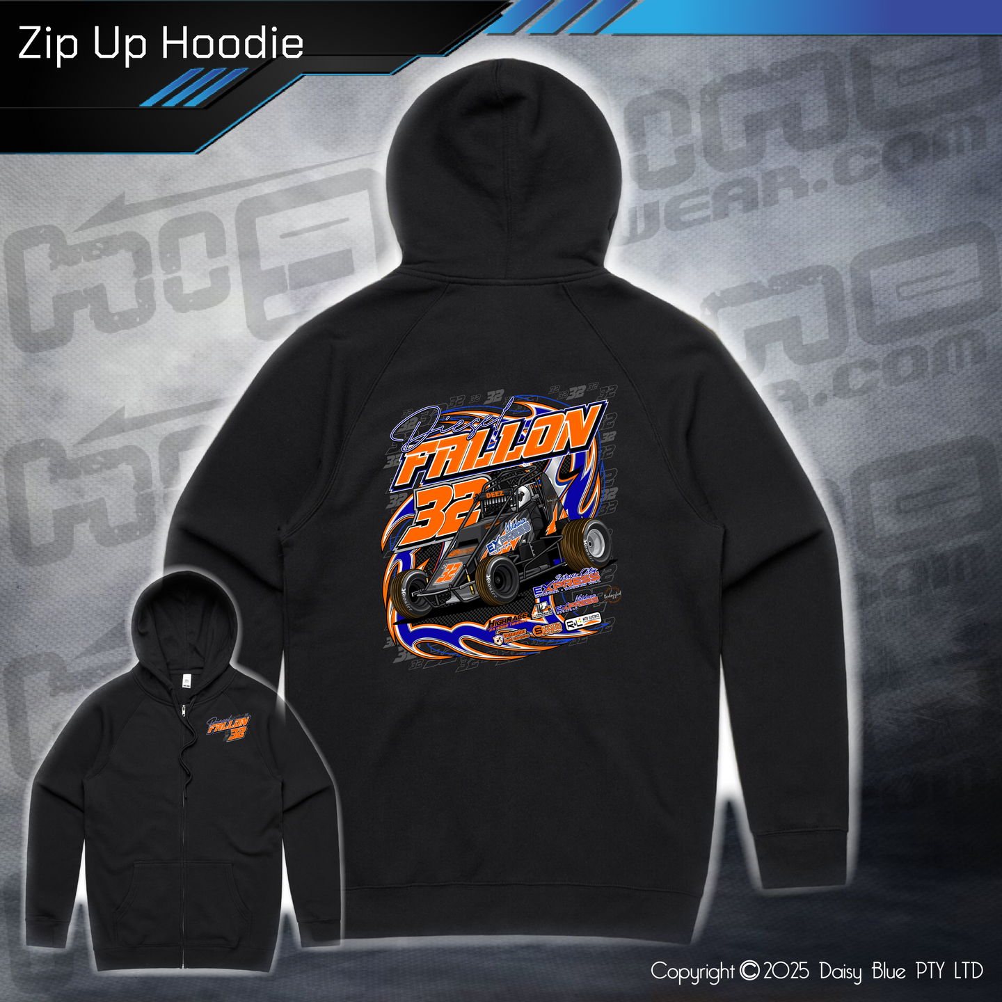 Zip Up Hoodie - Diesel Fallon