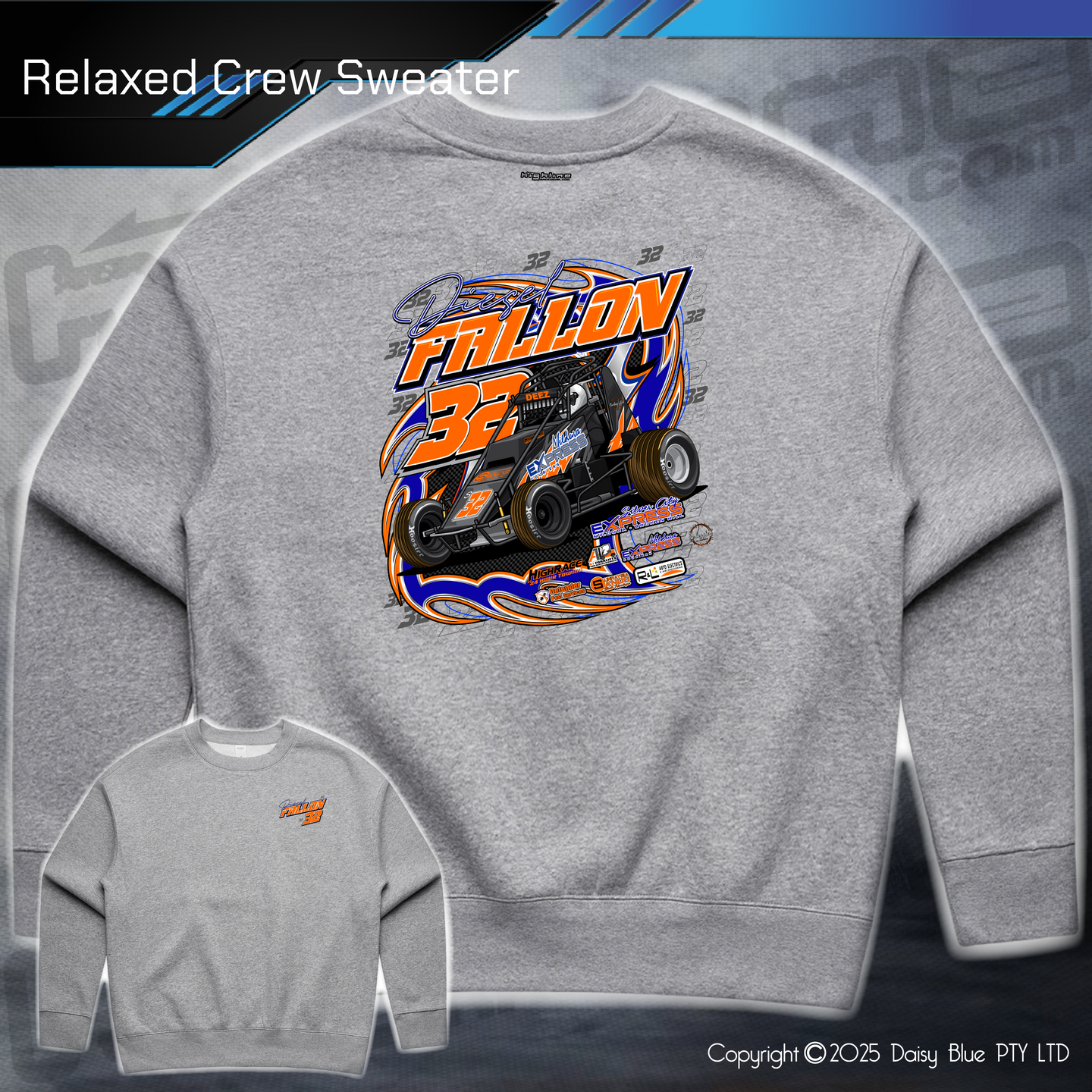 Relaxed Crew Sweater - Diesel Fallon