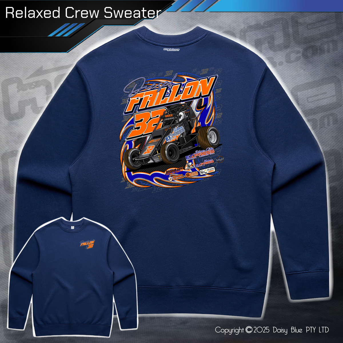 Relaxed Crew Sweater - Diesel Fallon – Highline Racewear
