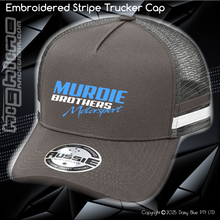 Load image into Gallery viewer, EMBROIDERED STRIPE Trucker Cap - Murdie Brothers
