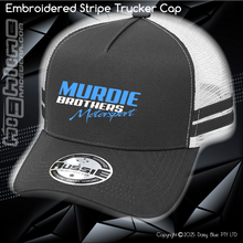 Load image into Gallery viewer, EMBROIDERED STRIPE Trucker Cap - Murdie Brothers
