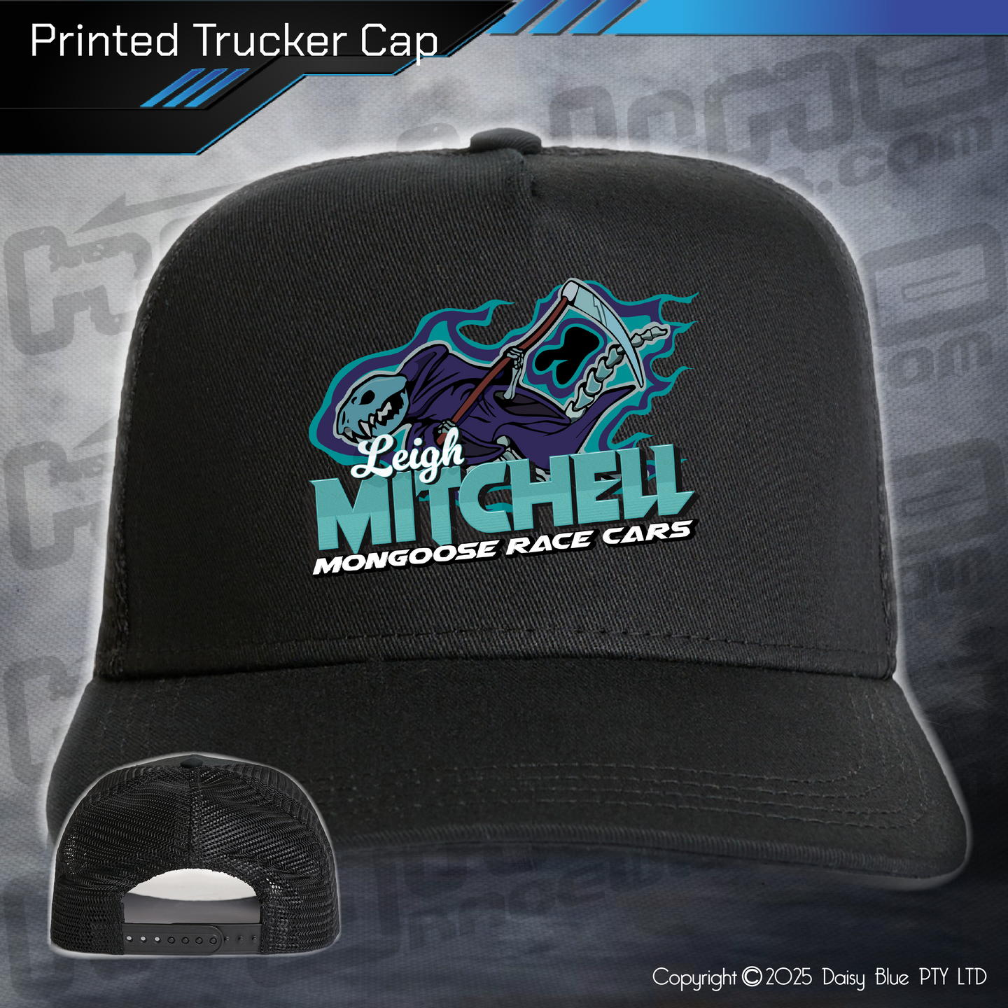 Printed Trucker Cap - Leigh Mitchell