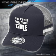 Load image into Gallery viewer, STRIPE Trucker Cap - Infield CRASH

