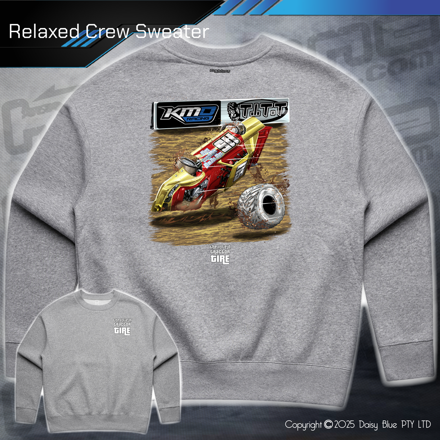Relaxed Crew Sweater - Infield CRASH