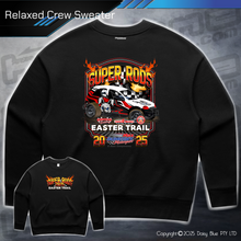 Load image into Gallery viewer, Relaxed Crew Sweater - Super Rods Easter Trail 2025
