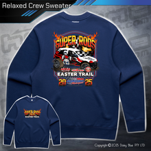 Load image into Gallery viewer, Relaxed Crew Sweater - Super Rods Easter Trail 2025
