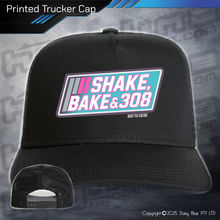 Load image into Gallery viewer, Printed Trucker Cap - Shake, Bake &amp; 308
