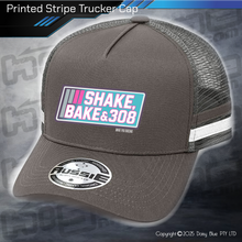 Load image into Gallery viewer, STRIPE Trucker Cap - Shake, Bake &amp; 308
