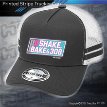 Load image into Gallery viewer, STRIPE Trucker Cap - Shake, Bake &amp; 308
