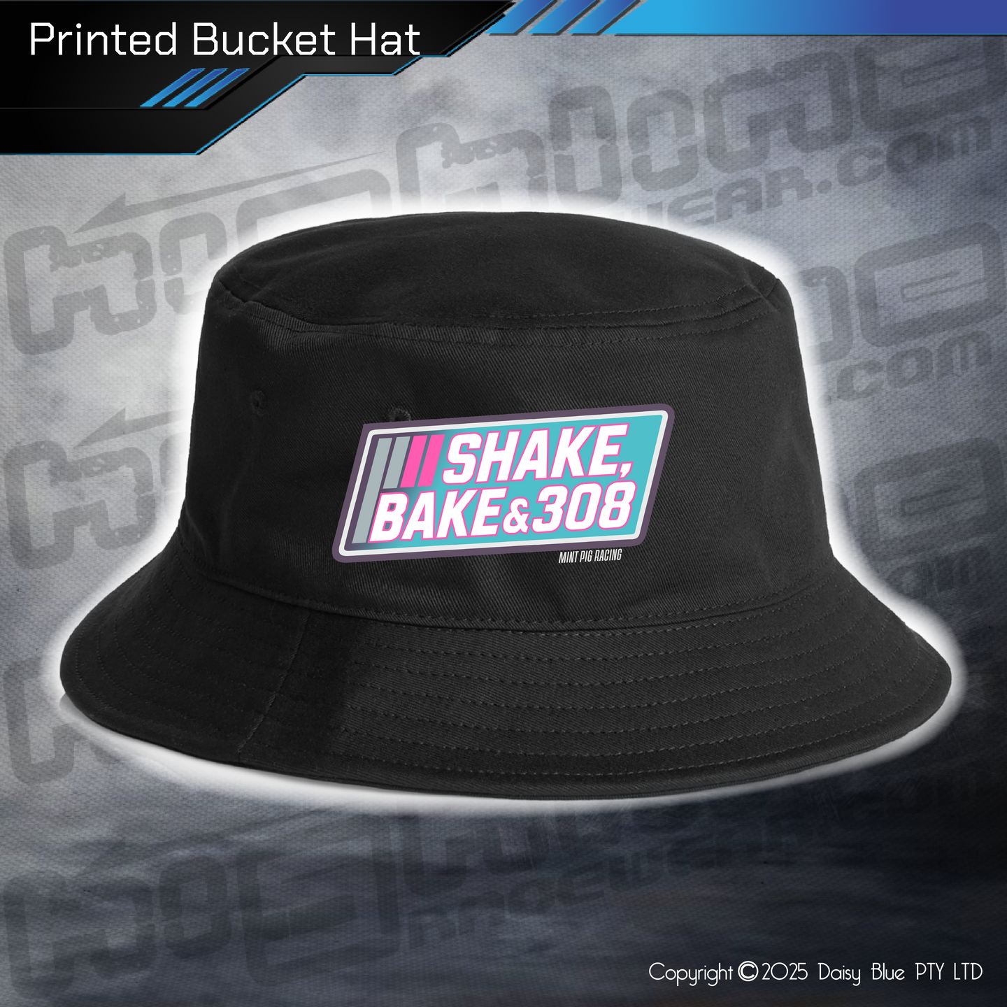 Printed Bucket Hat - Shake, Bake & 308