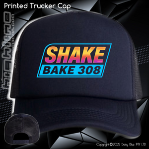 Printed Trucker Cap - Shake Bake 308 Sunset