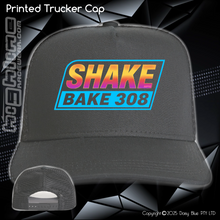 Load image into Gallery viewer, Printed Trucker Cap - Shake Bake 308 Sunset
