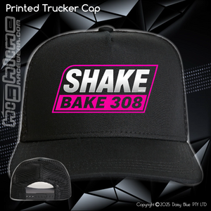 Printed Trucker Cap - Shake Bake 308 Pink