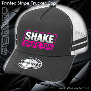STRIPE Trucker Cap - Shake Bake 308 Pink