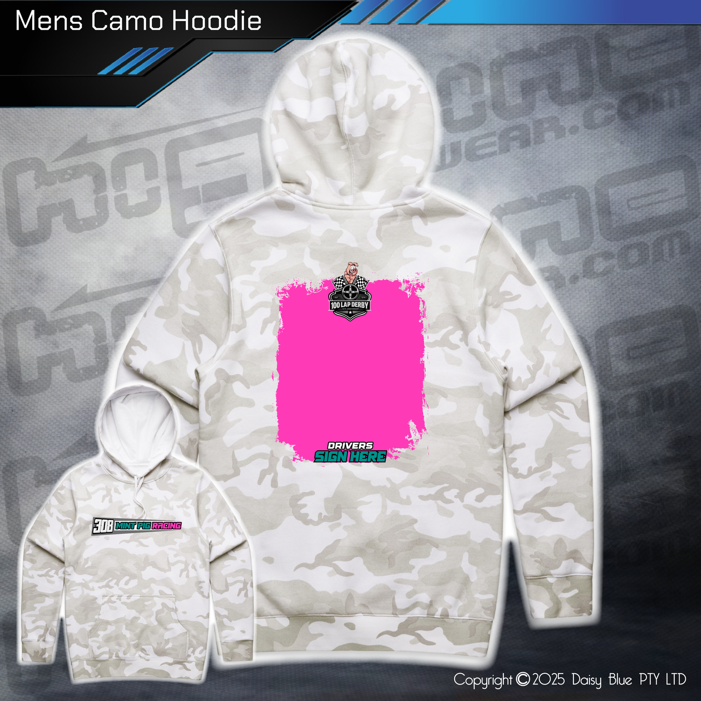 Camo Hoodie - Mint Pig 100 Lapper 2025