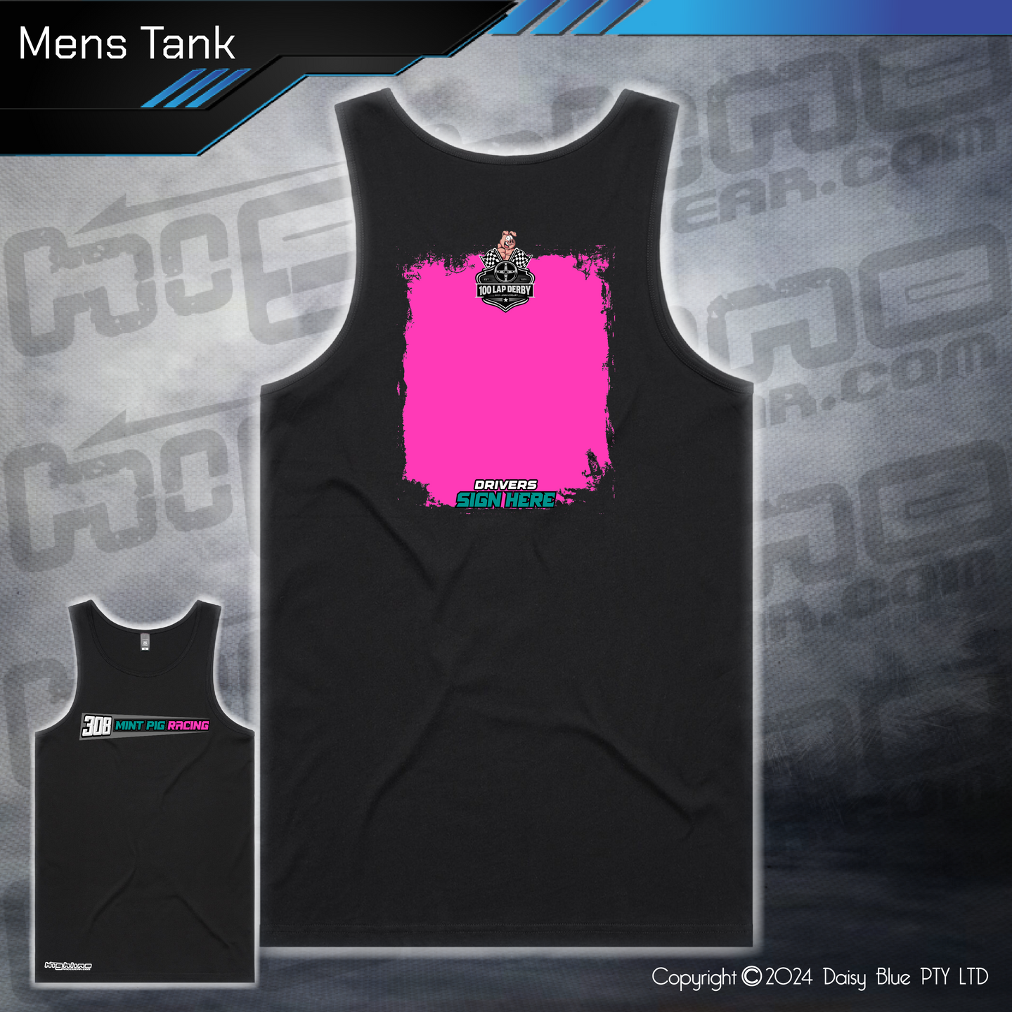 Mens/Kids Tank - Mint Pig 100 Lapper 2025